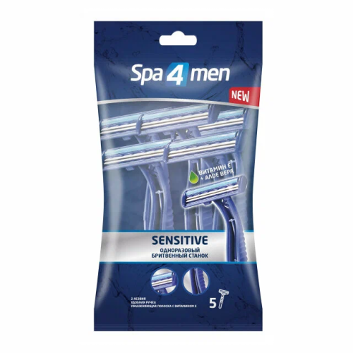 SPA 4 MEN станок одноразовый муж. 2 лезвия 5шт